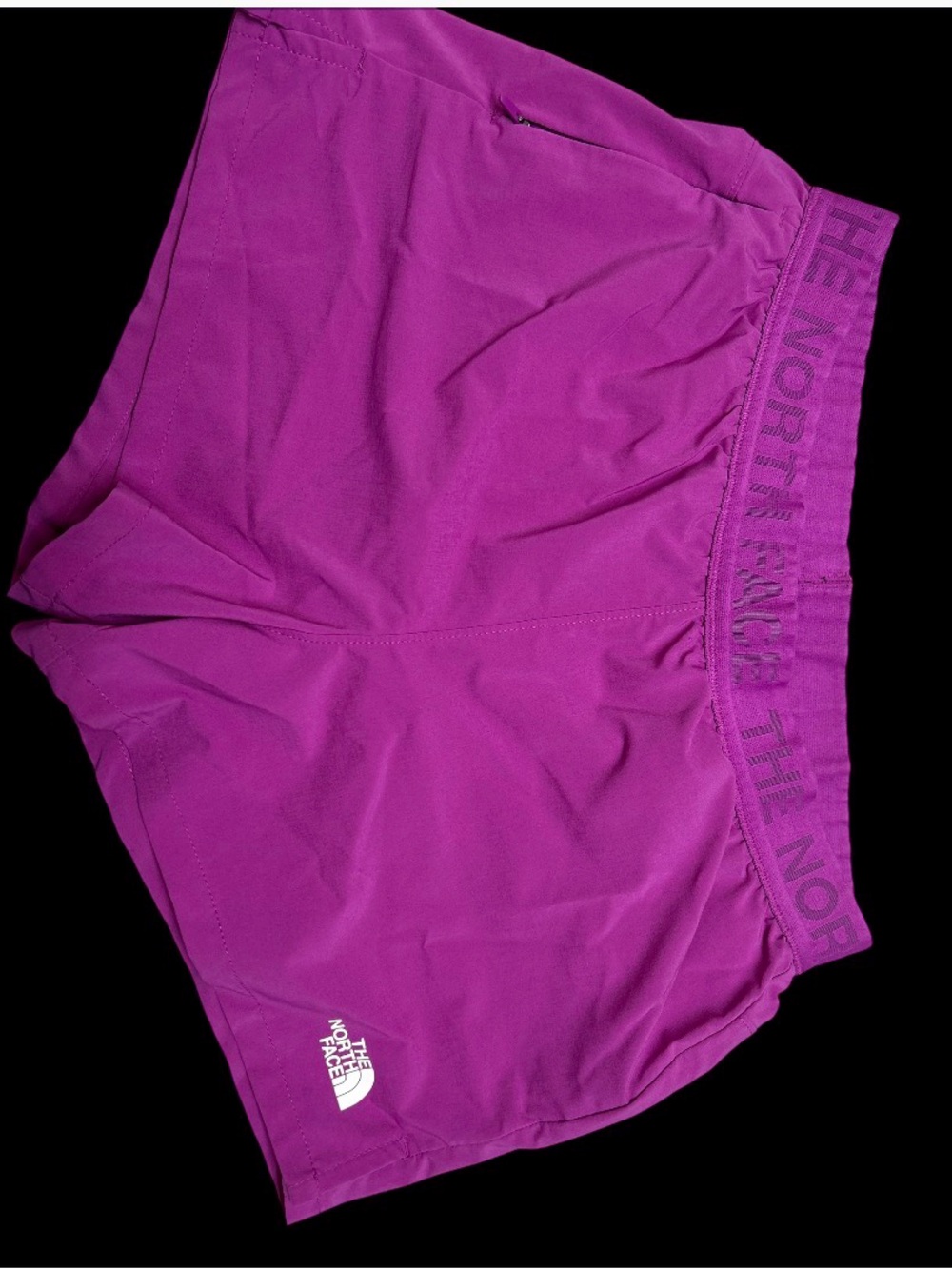 The North Face Purple Athletic Shorts with Branded Waistband